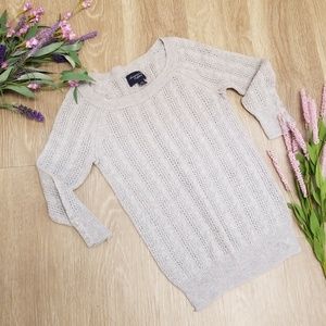 Knit 3/4 Sleeve Sweater